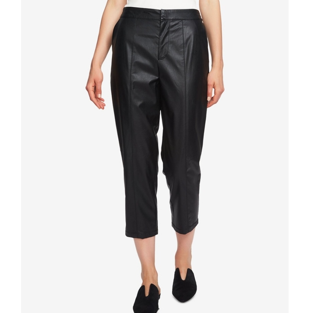 1. State Faux-Leather Cropped Pants